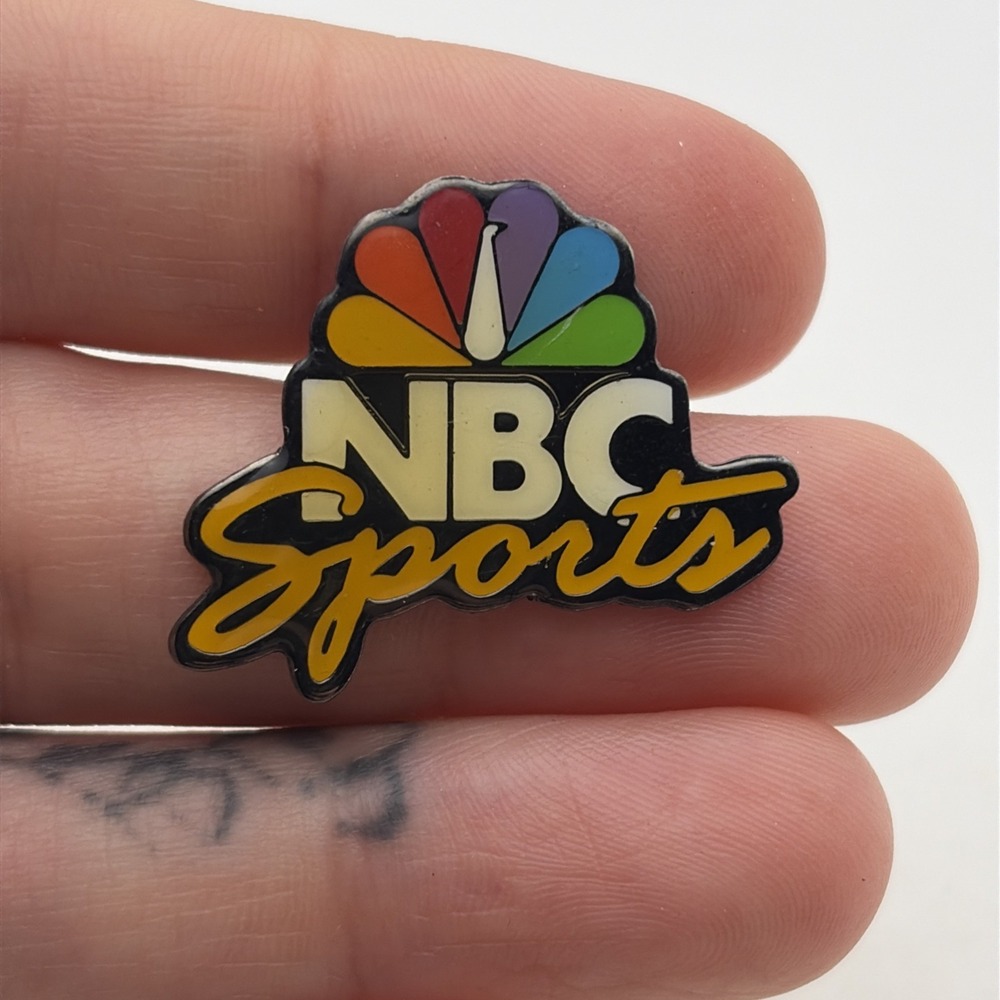 NBC Sports Logo TV Channel Peacock Lapel Hat Pin